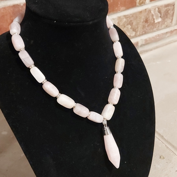 Natural Quartz Crystal Necklace - Picture 2 of 8